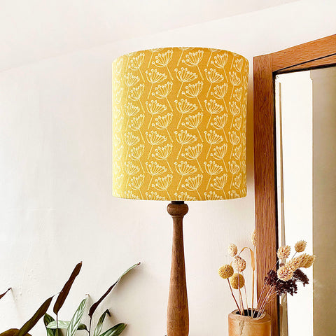 Corn Cow Parsley Linen Lampshade