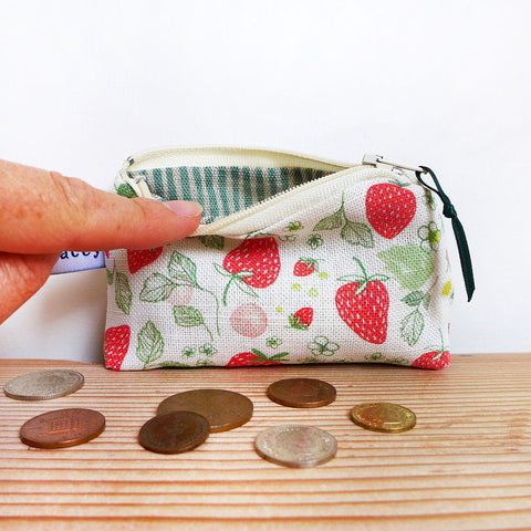 Strawberries Coin Purse