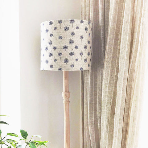 Natural Dandelions Printed Linen Lampshade