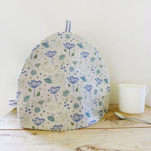 Blue Parsley Linen Tea Cosy