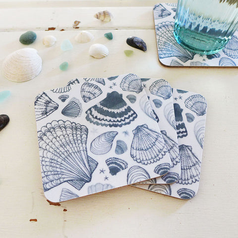 Set of Seashells Coasters