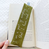 A Part of Everything Embroidered Bookmark