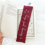 Blooming Good Embroidered Bookmark