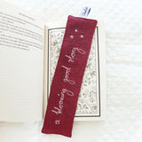 Blooming Good Embroidered Bookmark