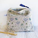 Blue Parsley Tall Pouch
