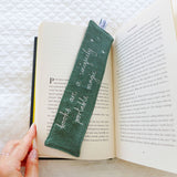 Custom Book Quote Embroidered Bookmark