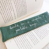 Book Magic Embroidered Bookmark