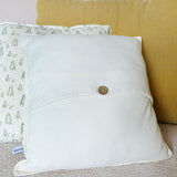 Embroidered Cow Parsley Cotton Cushion