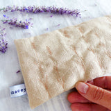 Embroidered Natural Lavender Eye Pillow