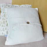 Embroidered Trailing Cow Parsley Cotton Cushion