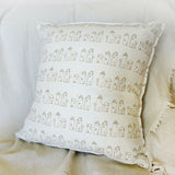 Large Ivory Neighbourhood Linen Cushion