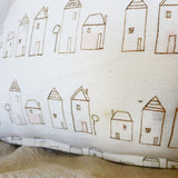 Large Ivory Neighbourhood Linen Cushion