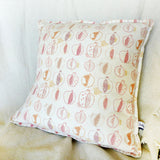 Ivory Pomegranates Linen Cushion