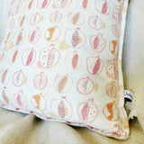Ivory Pomegranates Linen Cushion