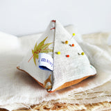 Leaf Flurry Linen Pin Cushion