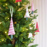 White Check Little Tree Decoration
