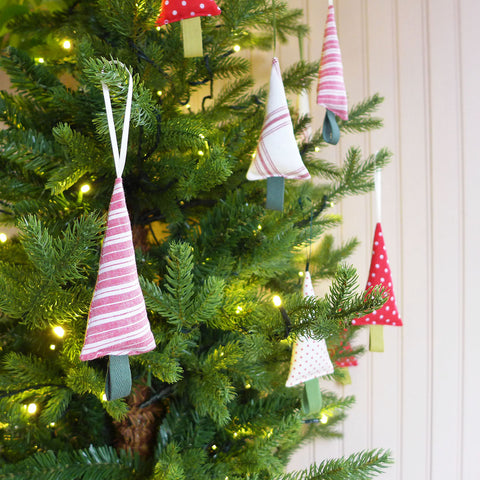 Set of 3 Little Tree Decorations