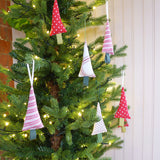 White Check Little Tree Decoration