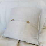 Large Natural Mussels Linen Cushion