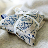 Navy Cow Parsley Wheat Hand Warmers