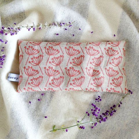 Poppy Cow Parsley Lavender Eye Pillow