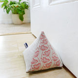 Poppy Cow Parsley Linen Doorstop