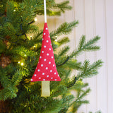 Red Spotty Little Tree Decoration
