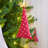 Red Spotty Little Tree Decoration