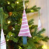 Red Stripy Little Tree Decoration