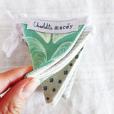 Sea Green Mussels Mini Bunting