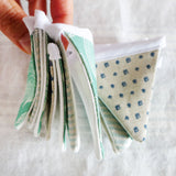 Sea Green Mussels Mini Bunting