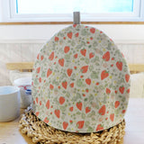 Strawberries Linen Tea Cosy