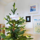 Embroidered Crown Tree Topper - The Most Wonderful Time