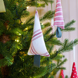 White Check Little Tree Decoration