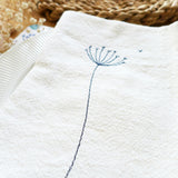 EMBROIDERED WHITE NAPKINS - cow parsley