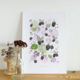 'Blackberries' A4 Wall Art Print