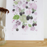 'Blackberries' A4 Wall Art Print