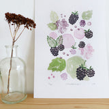 'Blackberries' A5 Wall Art Print