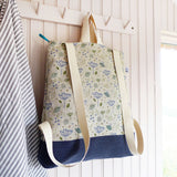 LINEN RUCKSACK - Blue Parsley