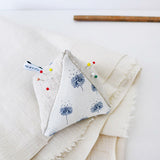 LINEN PIN CUSHION - Dandelions