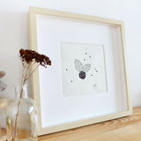 Dotty Blackberry Embroidered Picture