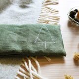 Embroidered Linen Fir Tree Lavender Eye Pillow