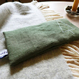 Embroidered Linen Fir Tree Lavender Eye Pillow