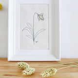 Snowdrop Embroidered Picture