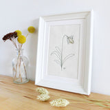 Snowdrop Embroidered Picture
