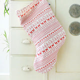 Christmas Fairisle Linen Stocking