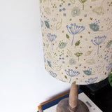 Blue Parsley Printed Linen Lampshade