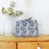 COIN PURSE - navy Cow Parsley