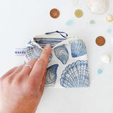 COIN PURSE - navy Seashells