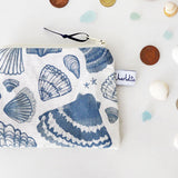 COIN PURSE - navy Seashells